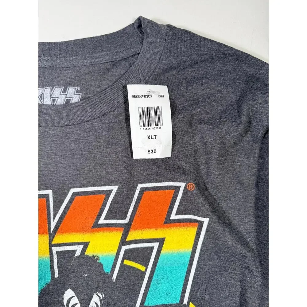 NWT KISS Band T-Shirt "Rock and Roll All Nite" Graphic Size 1XLT - Picture 3 of 5
